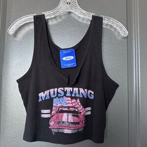 Mustang Cropped Tank
